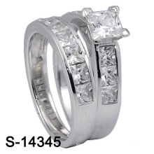 925 Sterling Silber Hochzeit Ring Modeschmuck (S-14345. JPG, S-14345Y JPG)